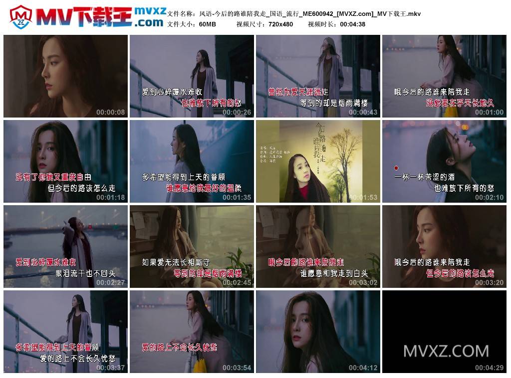 风语-今后的路谁陪我走_国语_流行_ME600942